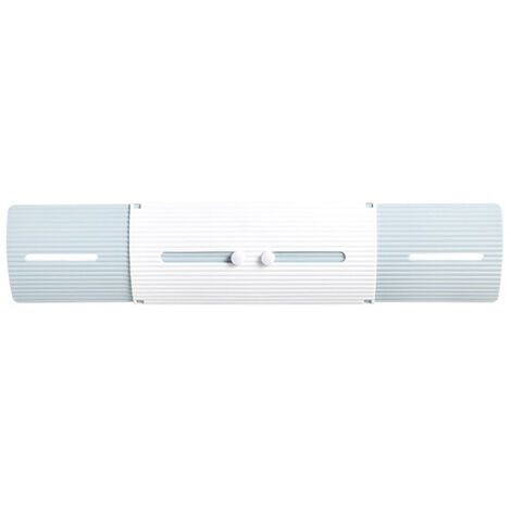 Deflector de aire acondicionado ajustable para el hogar Aire acondicionado de soplado anti-directo Salida de deflector Ala de aire azul y blanco,Negro