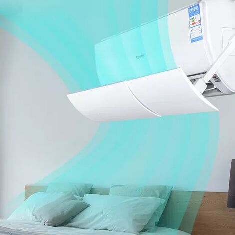 Deflector de aire acondicionado para el hogar, antidirecto Deflector de soplado de aire, tipo colgante escalable, WB001,Smooth B,GERMANY