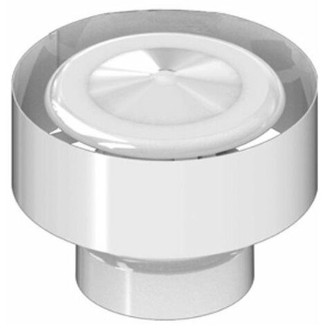 DISMOL MASQUEFA, S.L. Deflector Estanco Anti-Retorno Aluminio Blanco Diam. 110 Mm