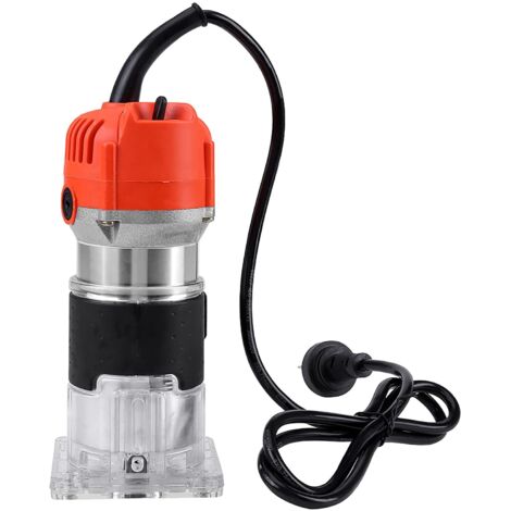 Defonceuse a Bois, Défonceuse à une main 220V Fraise à bois Avec base Routeur à bois électrique fraiseuse à bois pour affûtage électrique, gravure électromécanique 220 V 30000r/min