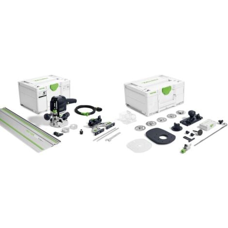 Défonceuse OF 1010 REBQ-FS-Set - FESTOOL - avec accessoires - rail - 2 Systainer - 578051