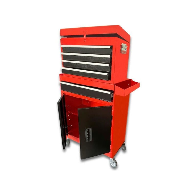 Defpro - Servante d'atelier 7 tiroirs en métal avec bac de rangement vide