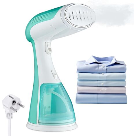 Défroisseur à main, Steamer Défroisseur vapeur 1500W, 25g/min, Défroisseur vertical avec réservoir 330ml, Fer à repasser voyage pour vêtements, chemises et rideaux