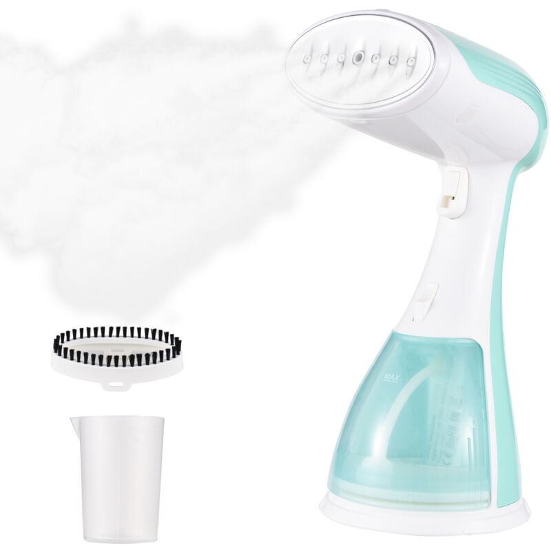 Défroisseur vapeur 2 en 1 pour vêtements, 1500W, haute puissance, réservoir d'eau de 300ml, vapeur sèche et humide, vert, 220V, réglementation
