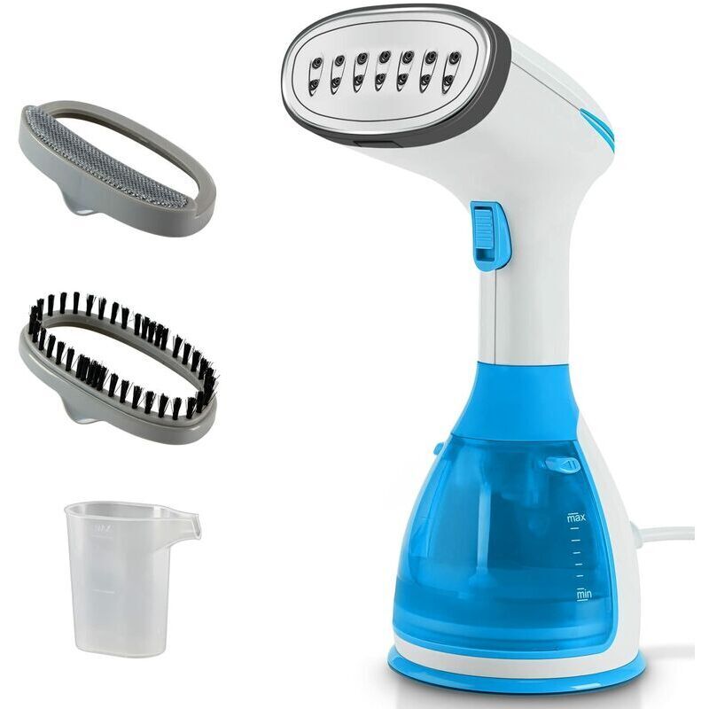 Défroisseur Vapeur à main 1500W 280ML,Steamer Portable Réchauffage Rapide Défroisseur à Main Vapeur à Vêtements--