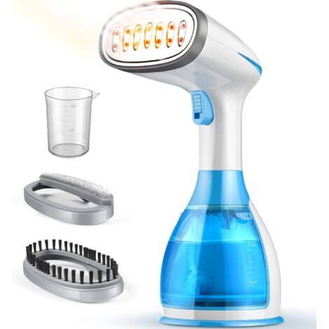 Défroisseur Vapeur à main 1500W 280ML,Steamer Portable Réchauffage Rapide Défroisseur à Main Vapeur à Vêtements