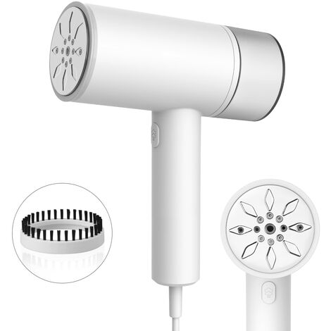 Défroisseur Vapeur, Défroisseur Portatif à Un Bouton, Défroisseur de Voyage avec Chauffage Rapide 1200W 20s, Réservoir d'Eau de 200ml Dure 15 Minutes de Repassage, Utilisation à la Maison et en Voyage