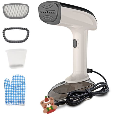 Défroisseur vapeur portable puissant, 1200 W avec élément chauffant en céramique Plaque chauffante 2 en 1 pour lisser et défriser