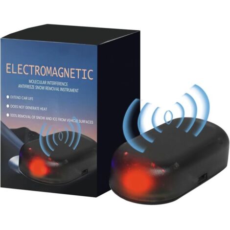 Dégivreur De Voiture Moléculaire à Micro-Ondes, Antigel Électromagnétique, Noir, 3x3x4 cm, Pour Véhicule Et Maison