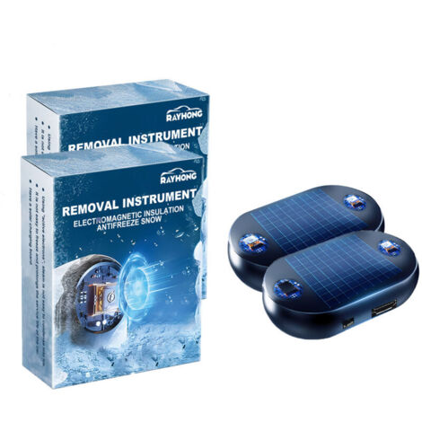 Dégivreur électromagnétique portable pour voiture – Protection contre le gel – Retrait rapide de neige et glace – Sûr pour la peinture