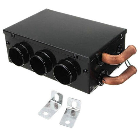 Dégivreur universel pour voiture et camion, chauffage de voiture à trois trous, ventilateur de chauffage d'eau noir