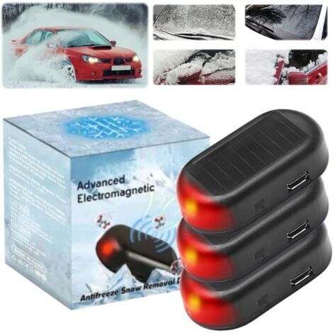 DéGivreur Voiture, éLimination éLectromagnéTique De La Neige, DéGlacateur éLectromagnéTique De Voiture, Dispositif D'Antigel D'InterféRence De Voiture, DéGivreur De Pare Brise Pour Voiture (3pcs-A)