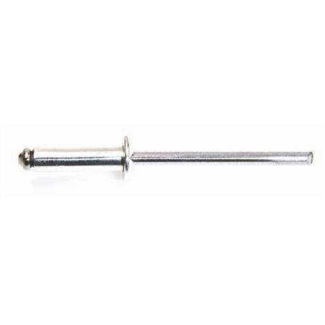 DEGOMETAL - 100 Rivets aveugles standards Alu/Acier Tête Ronde Standard 6.4X200 (BOITE DE 250) - 103 164 201