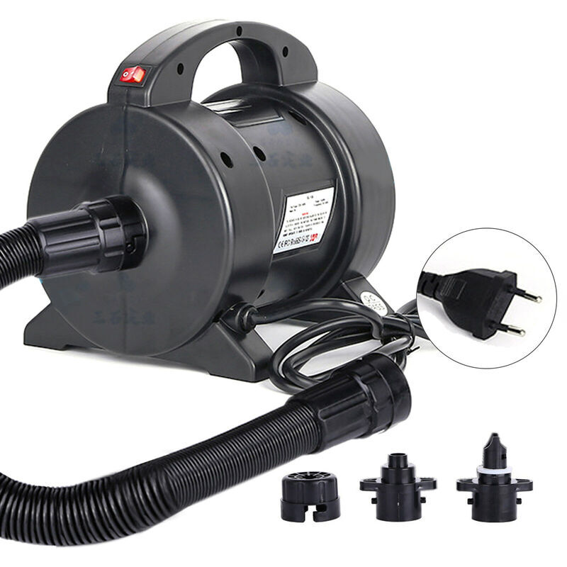 Dégonfleur électrique portatif de gonfleur de Pompe à air de gonflage Rapide de Pompe de Matelas d'air de Pompe électrique 1600W avec 2 Buses pour Le