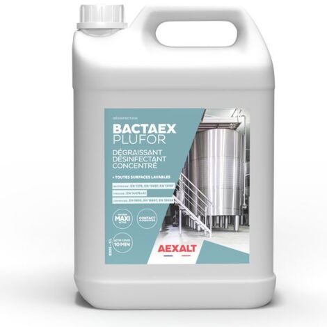Dégraissant Désinfectant Concentré Bactaex Plufor 5L Aexalt