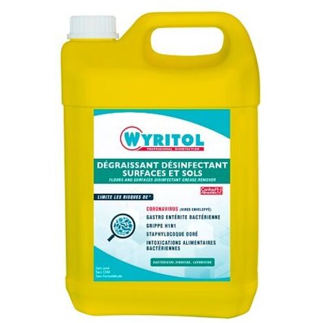 Dégraissant désinfectant surfaces et sols - Bidon 5 litres