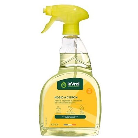 Dégraissant nettoyant alimentaire ND610A Citron