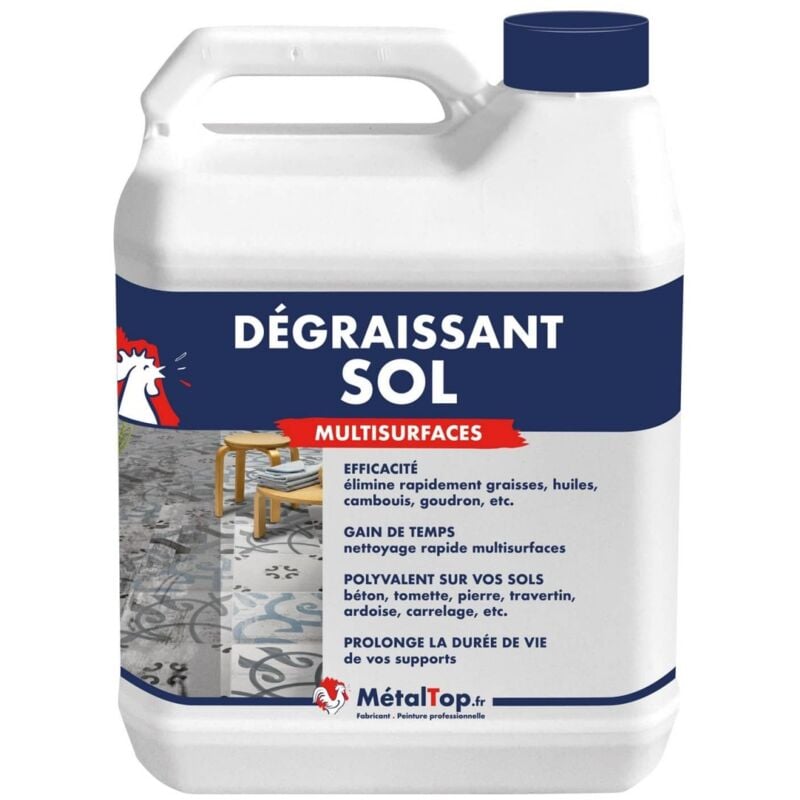 Degraissant Sol - 60 l Metaltop
