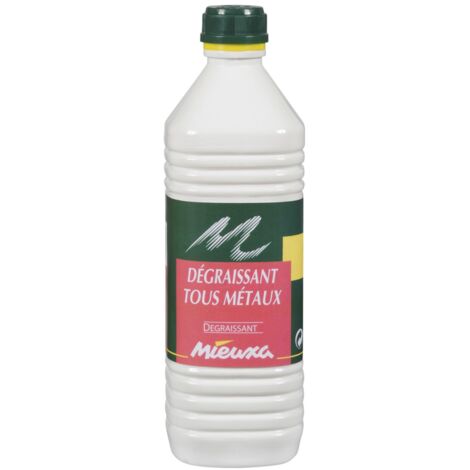 Dégraissant tous métaux 1L – Pour métaux ferreux et non ferreux – Dissout huiles minérales et traces de graisse – Nettoyage pièces mécaniques – Mieuxa