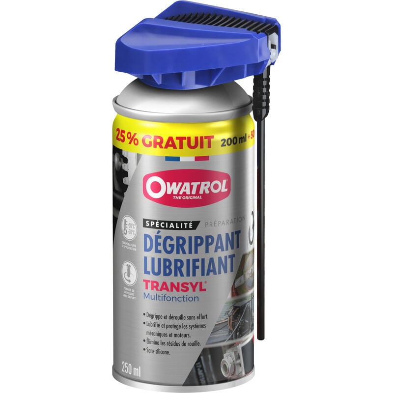 Owatrol - Dégrippant et lubrifiant multifonction transyl atomisateur Aérosol 400 ml