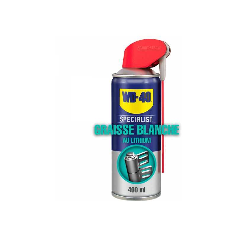 Dégrippant WD40 Specialist Graisse blanche. 400 ml. Nettoyant, lubrifiant. Protège humidité corrosion