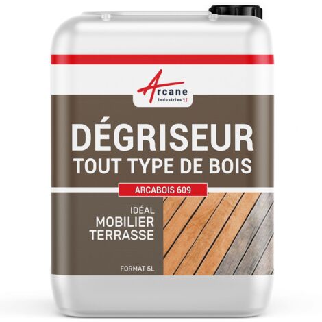 Dégrisant bois Nettoyage pont bateau plancher bardage caillebotis terrasse Exotique teck Sans Acide oxalique ARCANE INDUSTRIES  - 200 L