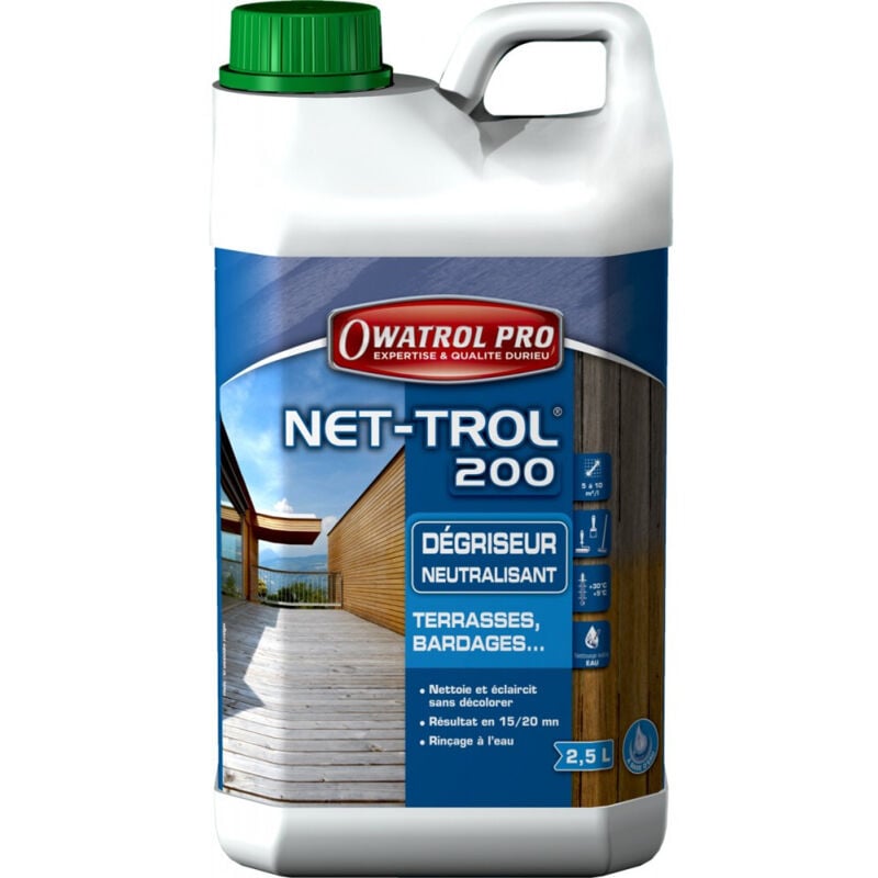 Durieu - Dégriseur détachant net-trol pour bois - Contenance: 2.5 l