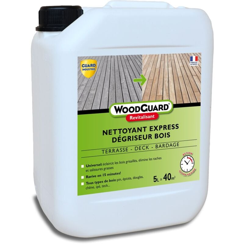 Guard Industrie - Dégriseur Nettoyant Bois WoodGuard Revitalisant 5L