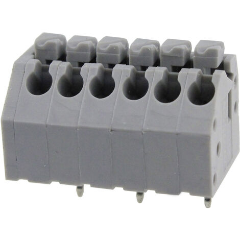 Degson DG250-3.5-06P-11-00AH-1 Federkraftklemmblock 0.82 mm² Polzahl 6 Grau 1 St.
