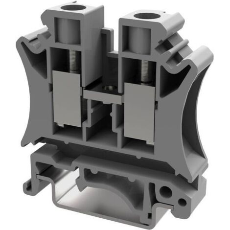 Degson PC10-01P-11-00AH-1 Morsetto passante 10.2 mm A vite Grigio 1 pz.
