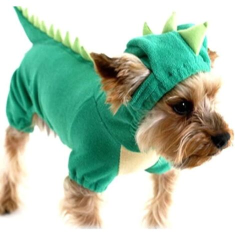 Déguisement de dinosaure pour chien, costume d'Halloween, sweat à capuche dinosaure pour chiens de petite et moyenne taille