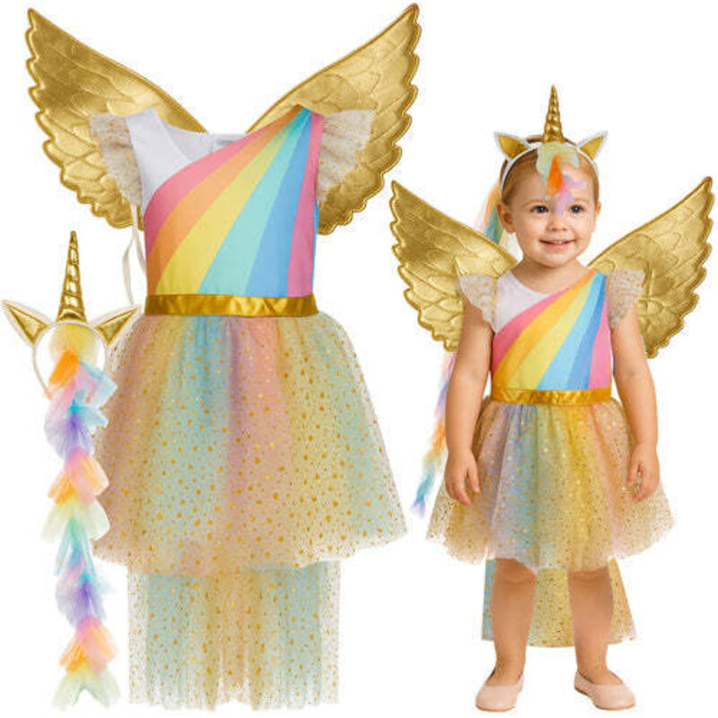Deguisement de licorne pour enfant ensemble 3 pieces taille 110 116 cm