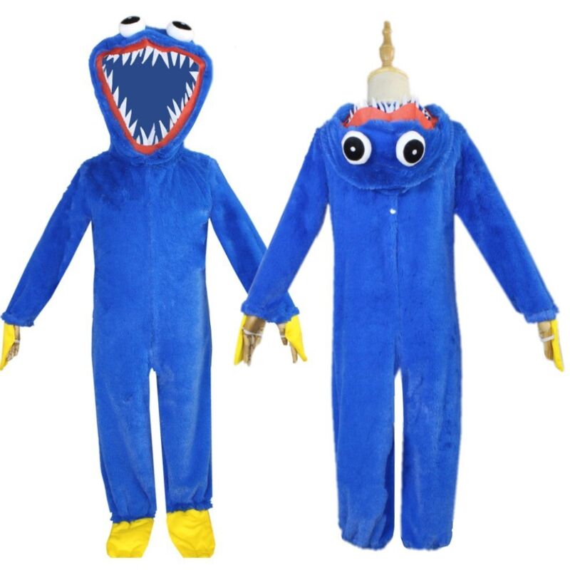 Déguisement pour chien,Huggy Wuggy Costume pyjama jouet en peluche ensemble complet tenue uniforme d'Halloween,cos poppy playtime