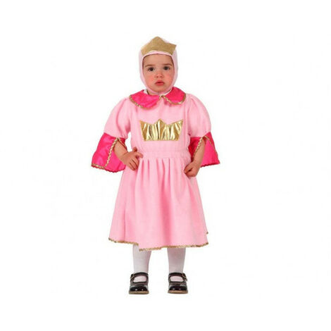 Déguisement robe de princesse médiévale - Polyester - 0-6 mois - Rose - Bébé - Livraison gratuite