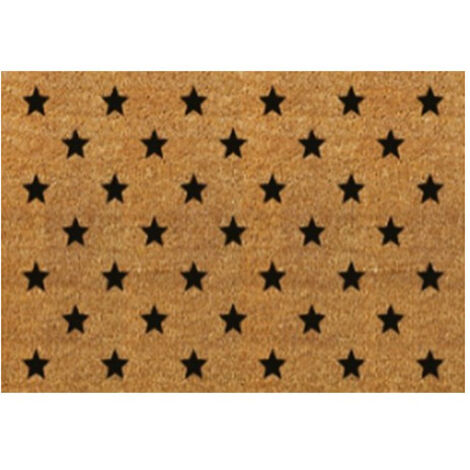 DEHEE Tapis Brosse Coco Etoiles40x60cm - INTEX-DEHEE