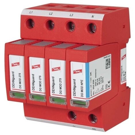 412275 - Parafoudre - Protection Tableau Principal - T1+T2 - Iimp 12,5  Ka/Pôle - 3P+N 