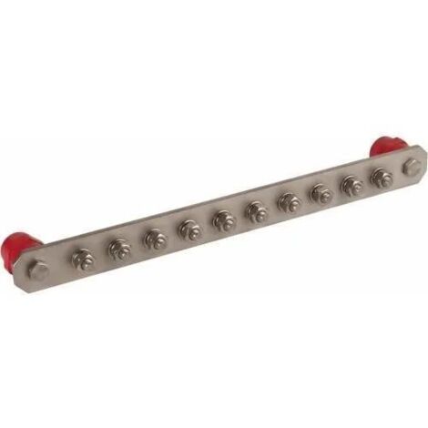 dehn Barrette de compensation rouge acier inoxydable V2A