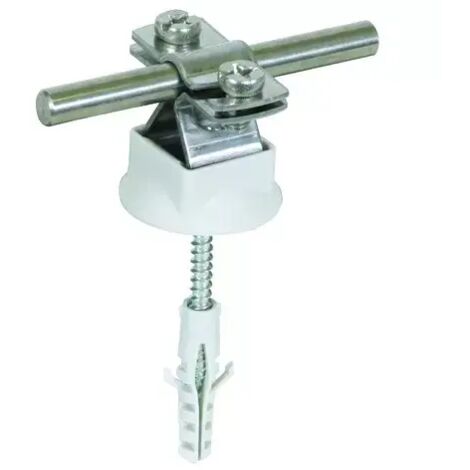 Dehn Leitungshalter NIRO f. Rd 8-10mm m. Abdeckscheibe u. Befest.-Mat. 274160