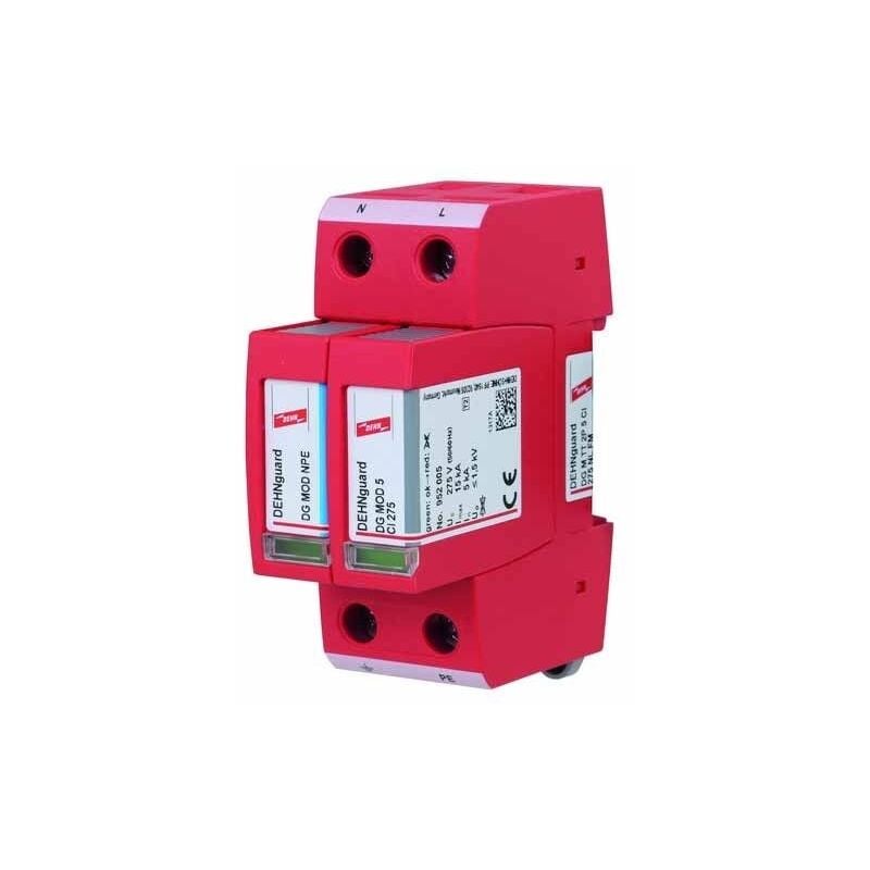 Dehn Parafoudre Monophasé Débrochable Et Autoprotégé Type 2 15ka 230v - 952179