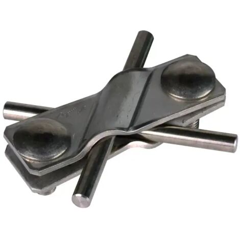 Dehn SV-Klemme NIRO (V4A) f. Fl 30/30mm - Rd 7-10/7-10mm - Rd 7-10/Fl 30mm 308229
