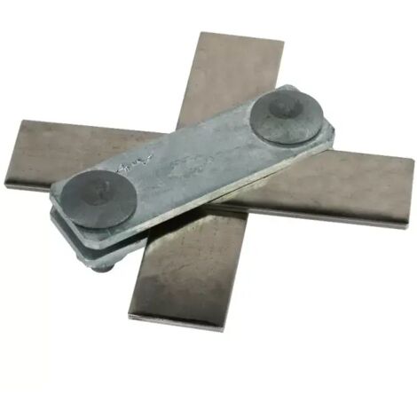 Dehn SV-Klemme NIRO (V4A) f. Fl 30/Fl 30mm m. Schrauben u. Muttern M10 308239