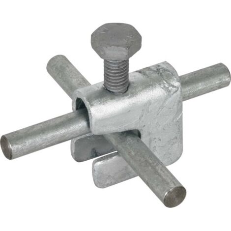 DEHN VK A UNI ST 308025-MORSETTO A TRE POLI CON ATTACCO A CROCE TZN