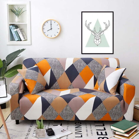 Dehnbarer Sofabezug mit Blumenmuster für 1-, 2-, 3- oder 4-Sitzer-Sofas – Optimaler Schutz für Ihre Möbel