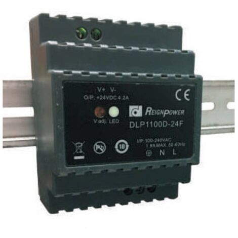 Dehner Elektronik DLP 1100D-24F Alimentation rail DIN 4.2 A 100 W Nbr. de sorties:1 x Contenu 1 pc(s
