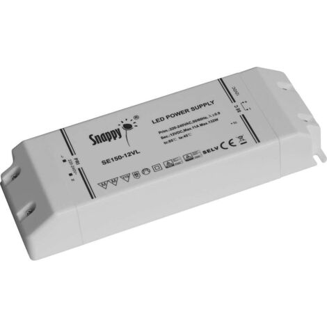 Dehner Elektronik SE150-12VL Driver per LED, Trasformatore per LED Tensione costante 150 W 11.0 A 12 V/DC adatto per mo