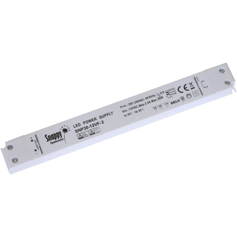 Dehner Elektronik SNP30-12VF-2 LED-Trafo  Konstantspannung 30 W 0 - 2.5 A 12 V/DC nicht dimmbar, Mon