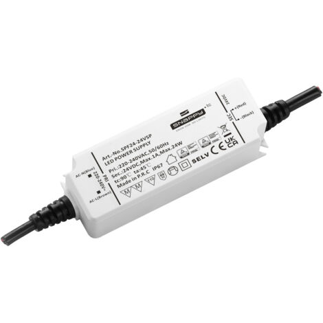 Dehner Elektronik SPF 24-24VSP LED-Trafo, LED-Treiber Konstantspannung 24 W 1 A 24 V Möbelzulassung