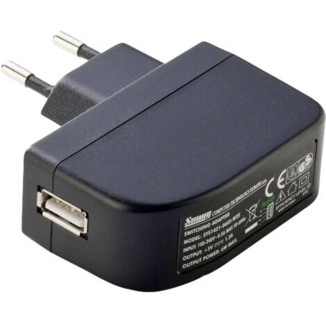 Dehner Elektronik SYS 1638-0605-W2E (Europe USB inlet) Bloc d'alimentation à tension fixe 5 V/DC 1.2