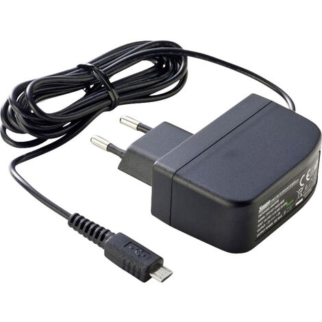 Dehner Elektronik SYS 1638-0605-W2E micro USB Steckernetzteil, Festspannung 5 V/DC 1.2 A 6 W Stabili