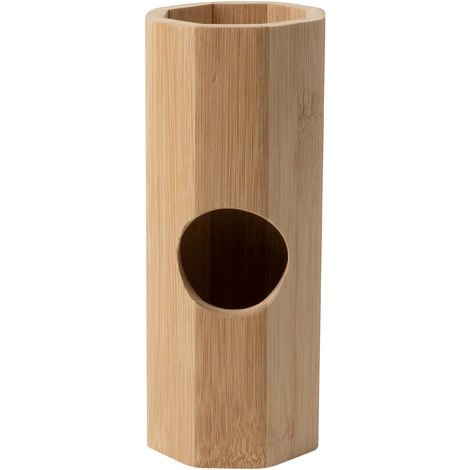Dehner Lieblinge Nagerzubehör, Bambustunnel, ca. Ø 8 cm, Länge 19.7 cm, braun